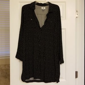 Old Navy black polka dot dress